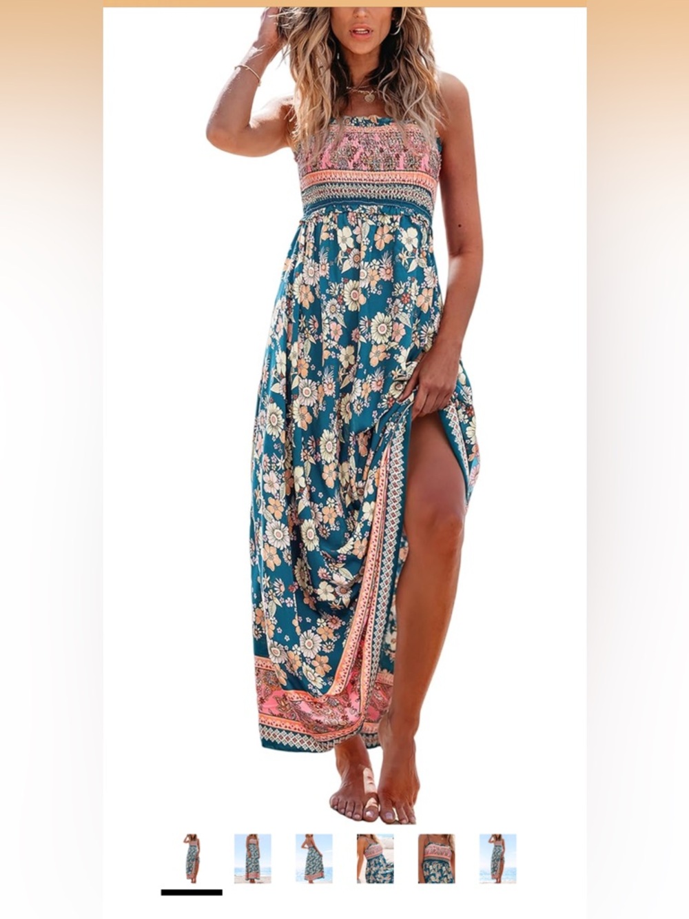 Cupshe Summer Spaghetti Strap Dress